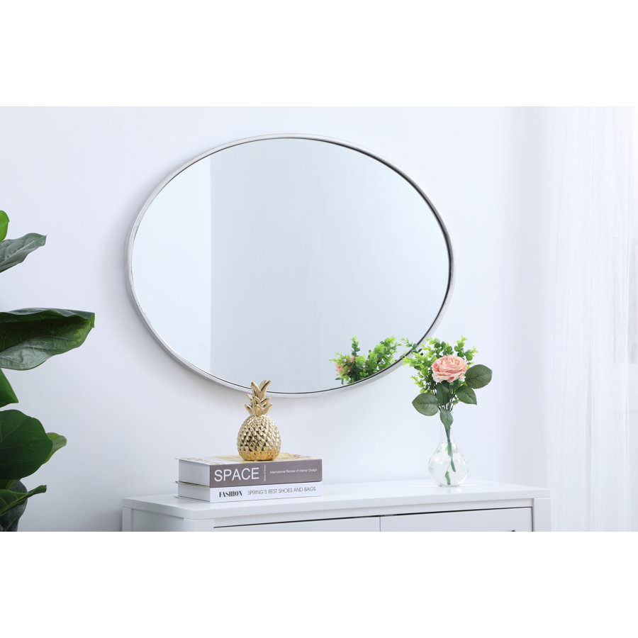 Sabine Metal Oval Wall Mirror